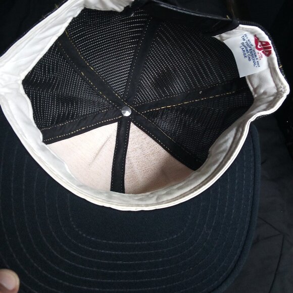 Deadstock Vintage AJD NASA Patch Snap Trucker Hat Cap - Picture 5 of 6